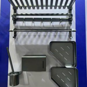 BỘ PHỤ KIỆN NHÀ TẮM 7 MÓN MÀU XÁM TITAN