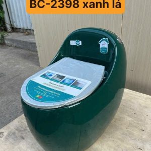 BỒN CẦU TRỨNG 1 KHỐI BC-2398 XANH LÁ